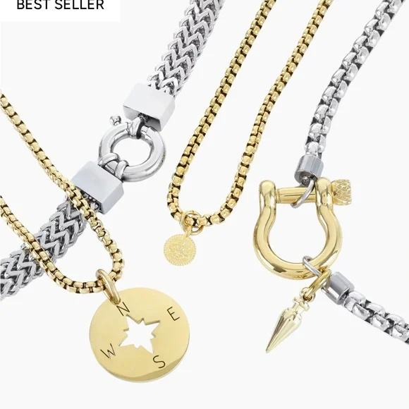 Artizan Joyería Herradura Two-Tone Layered Necklace — Gold & Silver - Picture 4 of 11